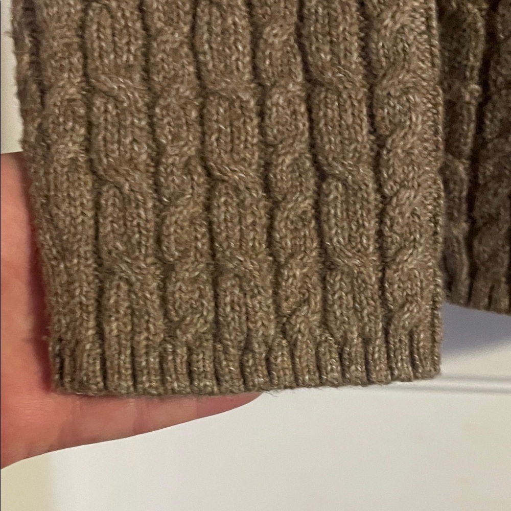 Cozy Cable Knit Sweater in Brown - Picture 4 of 7